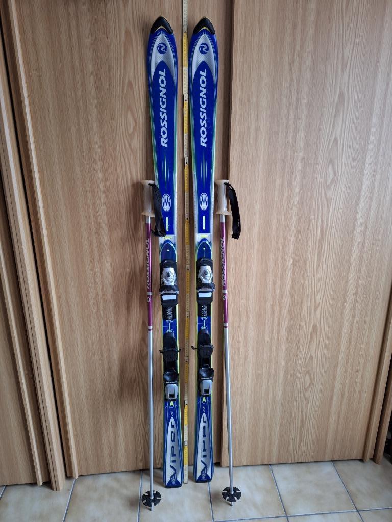 SKI ROSSIGNOL + SALOPETTE VIPER INTEGRA 183 CM, Skis, Rossignol, Enlèvement, Ski