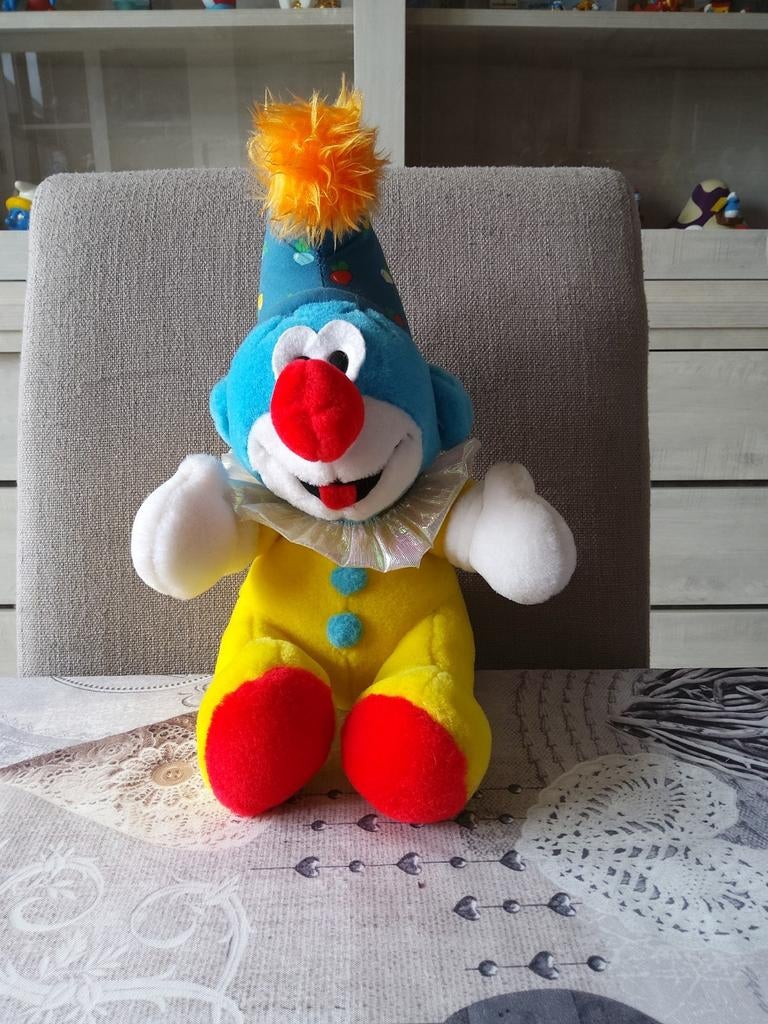 Peluche Schtroumpf Clown 25 cm, Collections, Enlèvement ou Envoi, Comme neuf, Poupée, Figurine ou Peluche