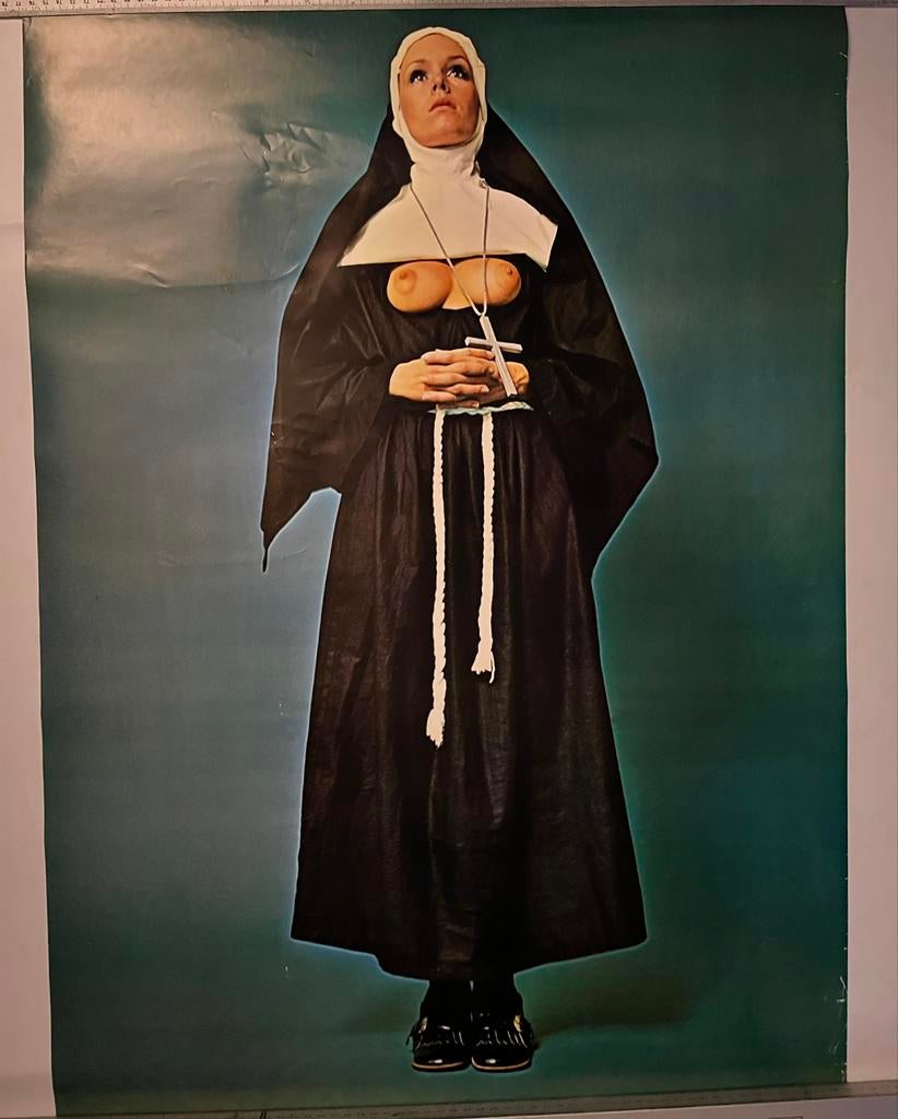 VINTAGE ORIGINAL 1970 POSTER MEDITATION FOTO: WULFF, Ophalen, Zo goed als nieuw