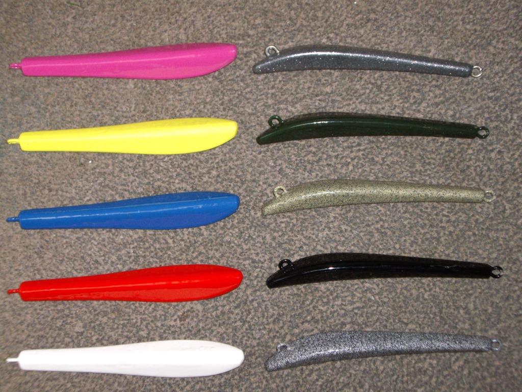 Bergman bananen vorm pilkers , in 260 - 400 en 450 gram, Ophalen of Verzenden, Nieuw, Dobber of Lood