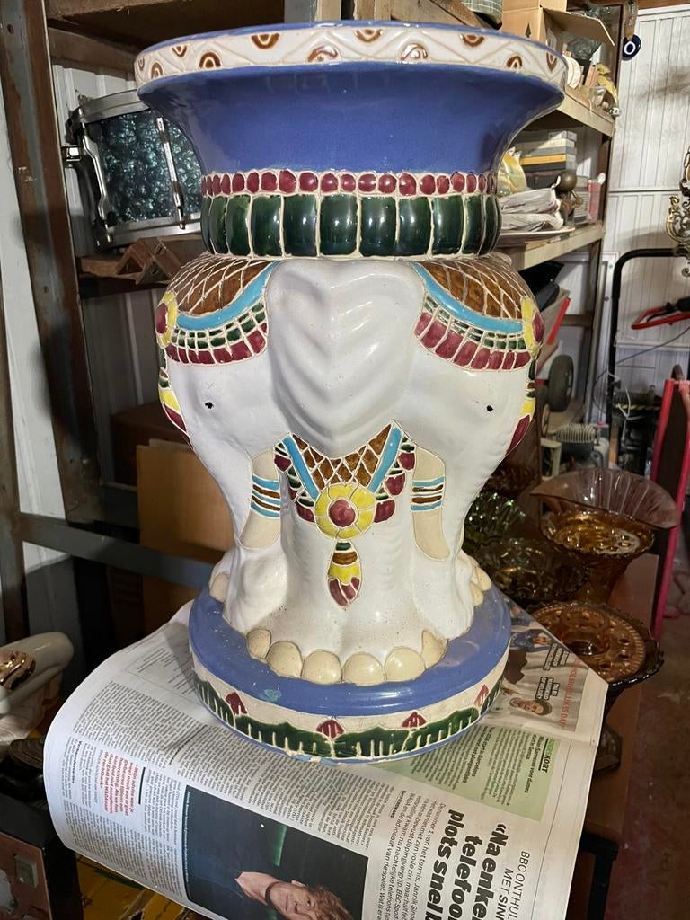 Vintage plantenstaander olifant, Ophalen, Zo goed als nieuw