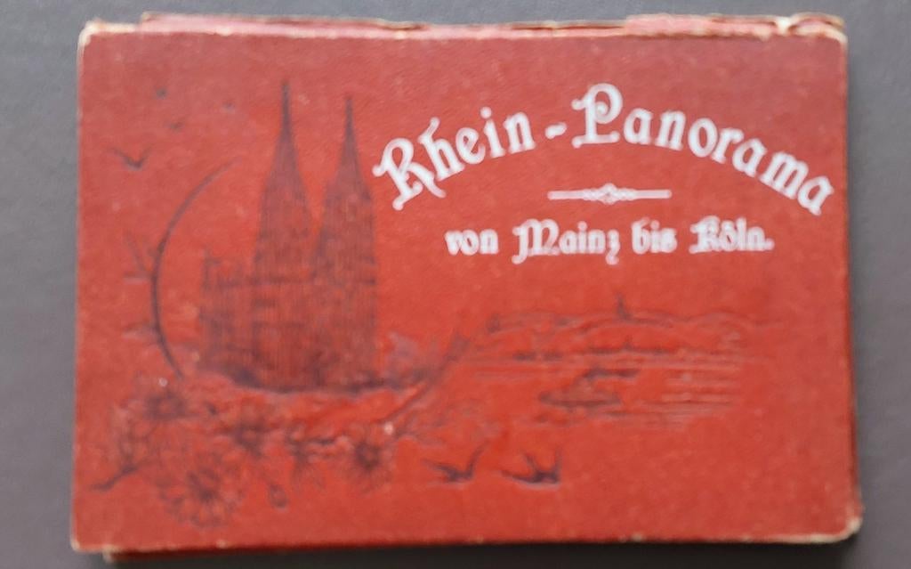 Leporello album Rhein-Panorama von Mainz bis Kōln, Ophalen of Verzenden