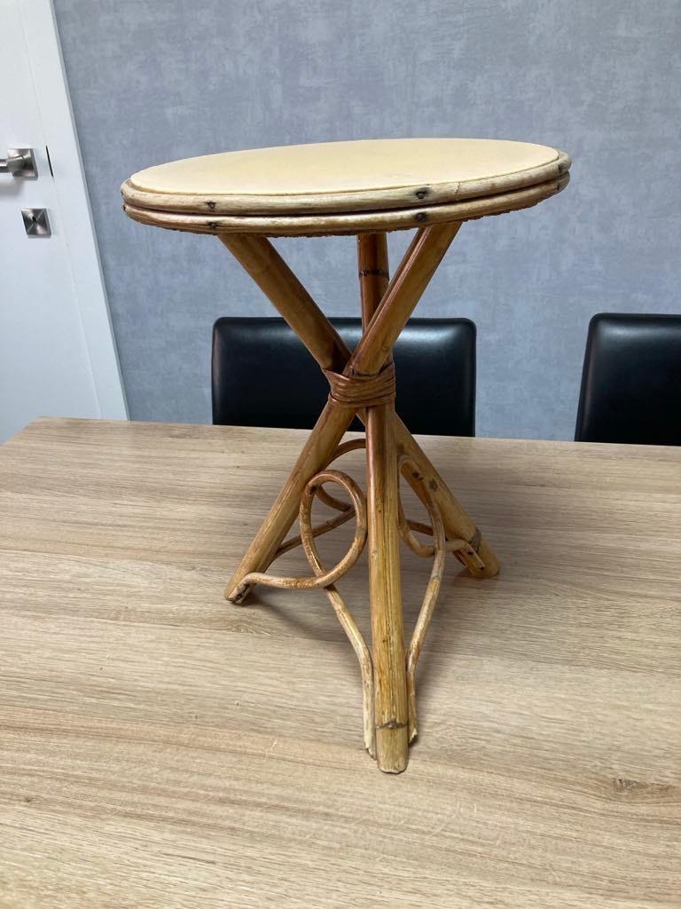 Kleine rotan plantenstaander, Maison & Meubles, Enlèvement, Utilisé