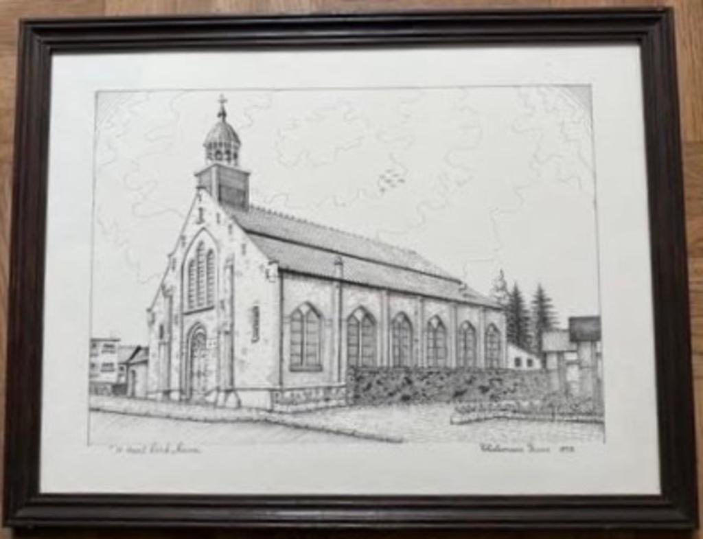 Pentekening H.-Hart Kerk Kassei Vilvoorde F. Thielemans 1998, Ophalen