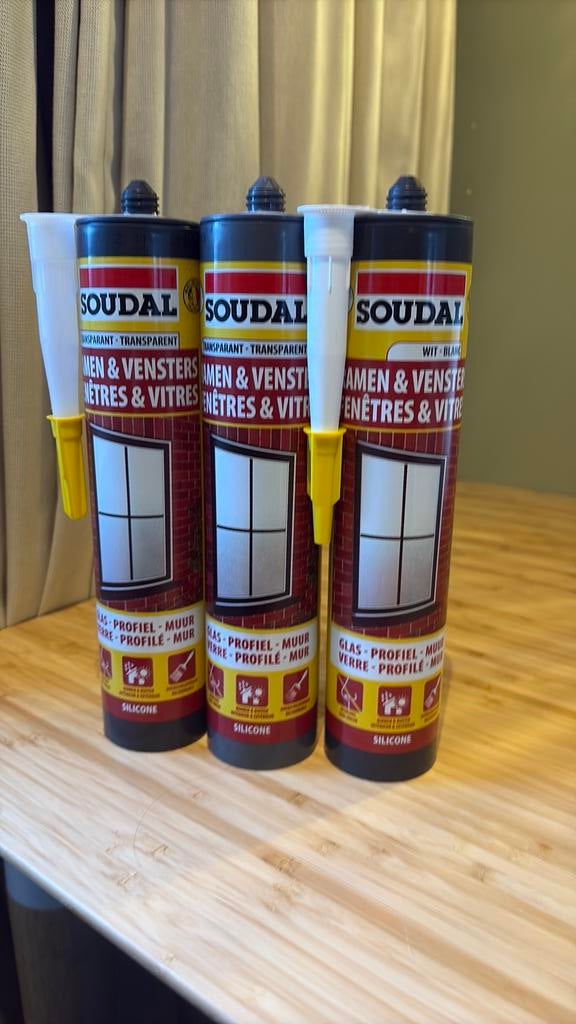 Soudal ramen en venster, Doe-het-zelf en Bouw, Ophalen, Nieuw