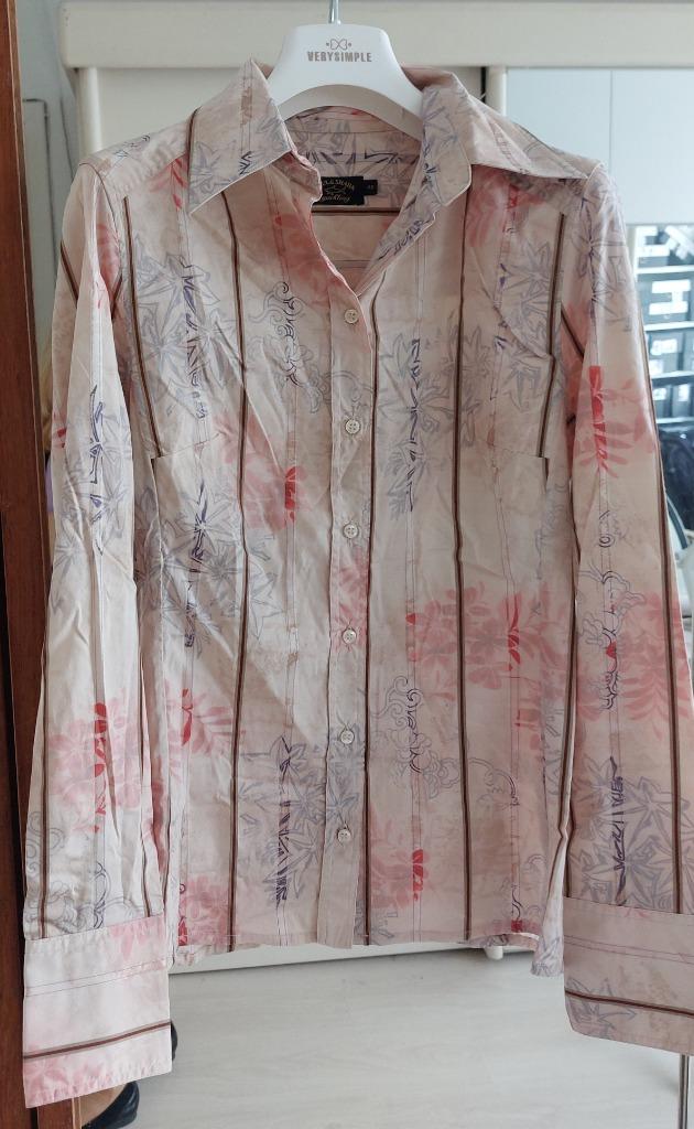 Chemisier blouse,Paul & Shark beige rosé,fleurs cintré  T40, Paul & Shark, Enlèvement ou Envoi, Beige