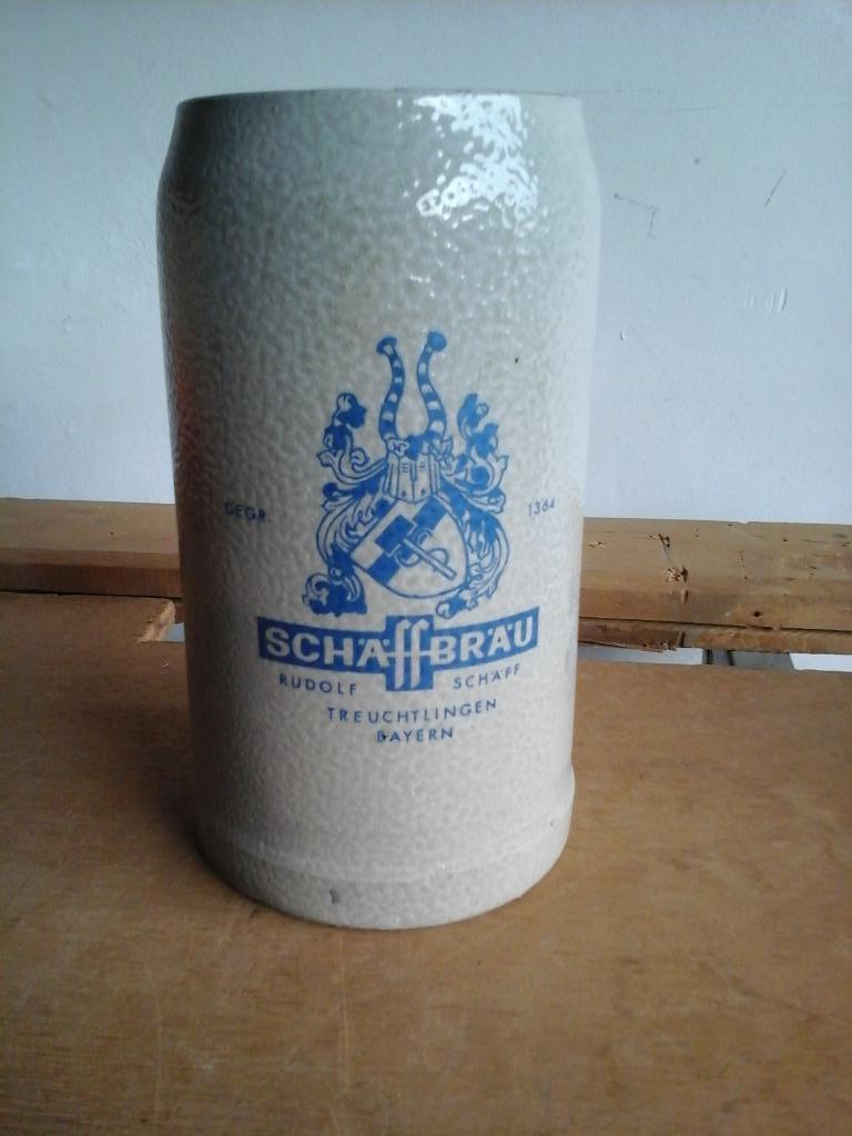 BIERPOT - SCHÄFFBRÄU, Verzamelen, Biermerken, Gebruikt, Pul(len), Overige merken, Ophalen of Verzenden