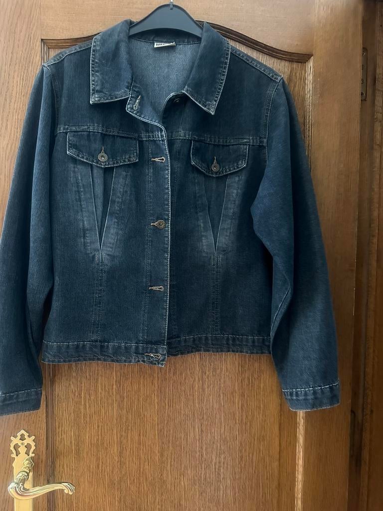 Veste jeans, Enlèvement ou Envoi, Comme neuf, Taille 46/48 (XL) ou plus grande, Bleu
