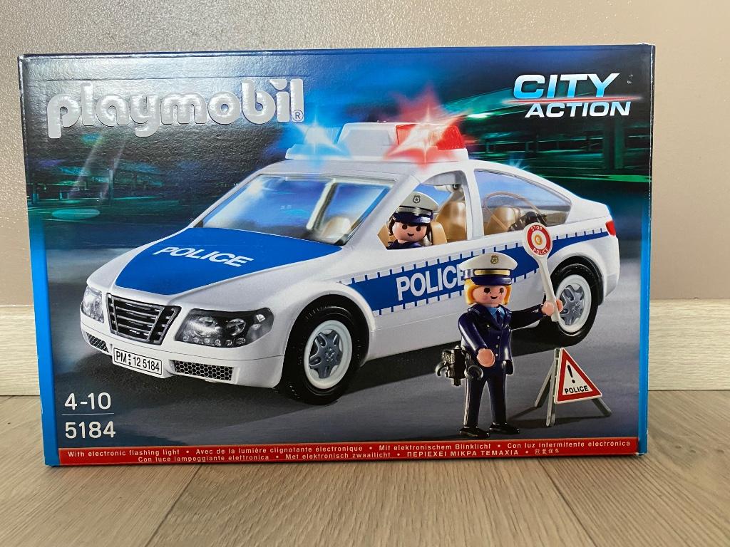 Playmobil politieauto, Kinderen en Baby's, Speelgoed | Playmobil, Ophalen of Verzenden, Zo goed als nieuw, Complete set