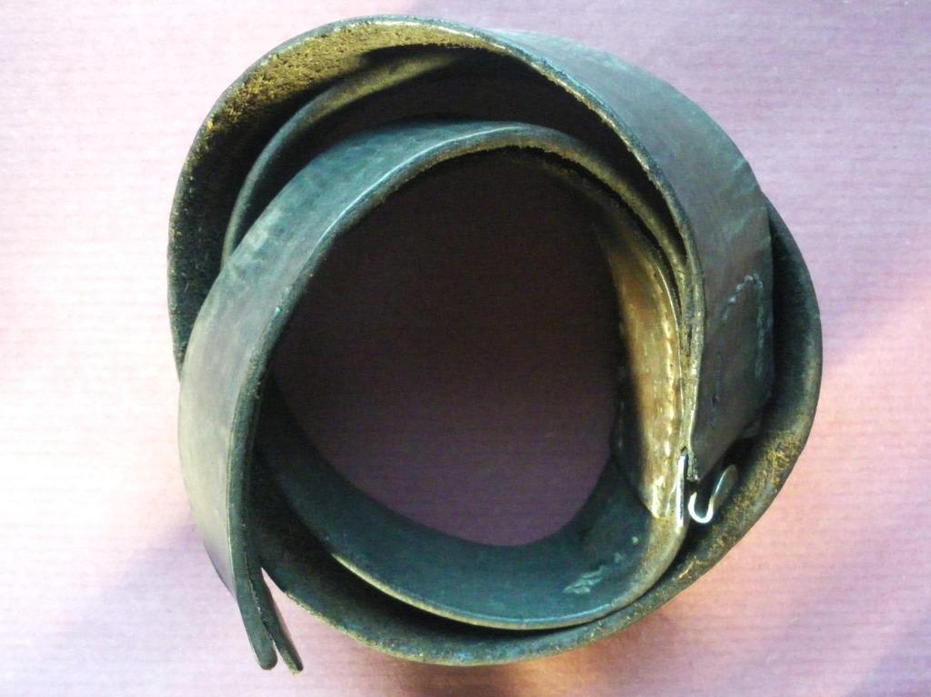 Cuir de ceinturon allemand de 95 cm à attache Feldgrau, Collections, Envoi, Armée de terre, Autres types