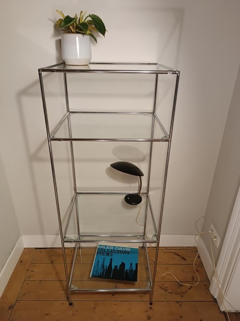 Armoire Cadovius, verre et chrome, Maison & Meubles, Enlèvement ou Envoi, Utilisé, Verre