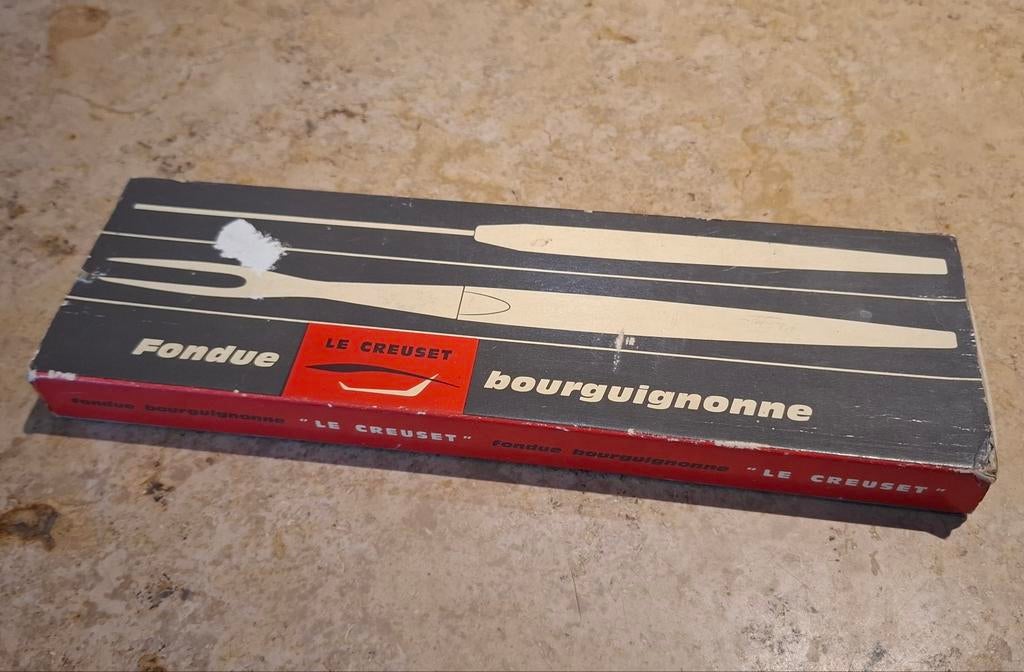 Fourchettes fondue bourguignonne vintage Le Creuset, Enlèvement