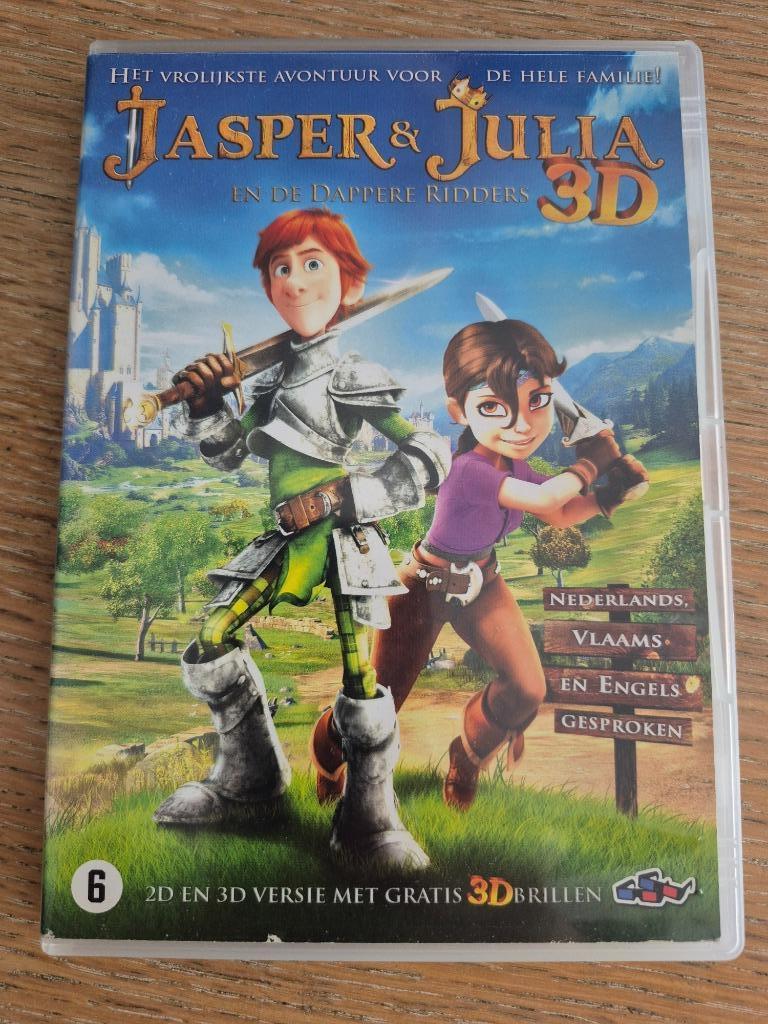 Dvd Jasper & Julia en de dappere ridders, À partir de 6 ans, Enlèvement ou Envoi, Comme neuf, Dessin animé