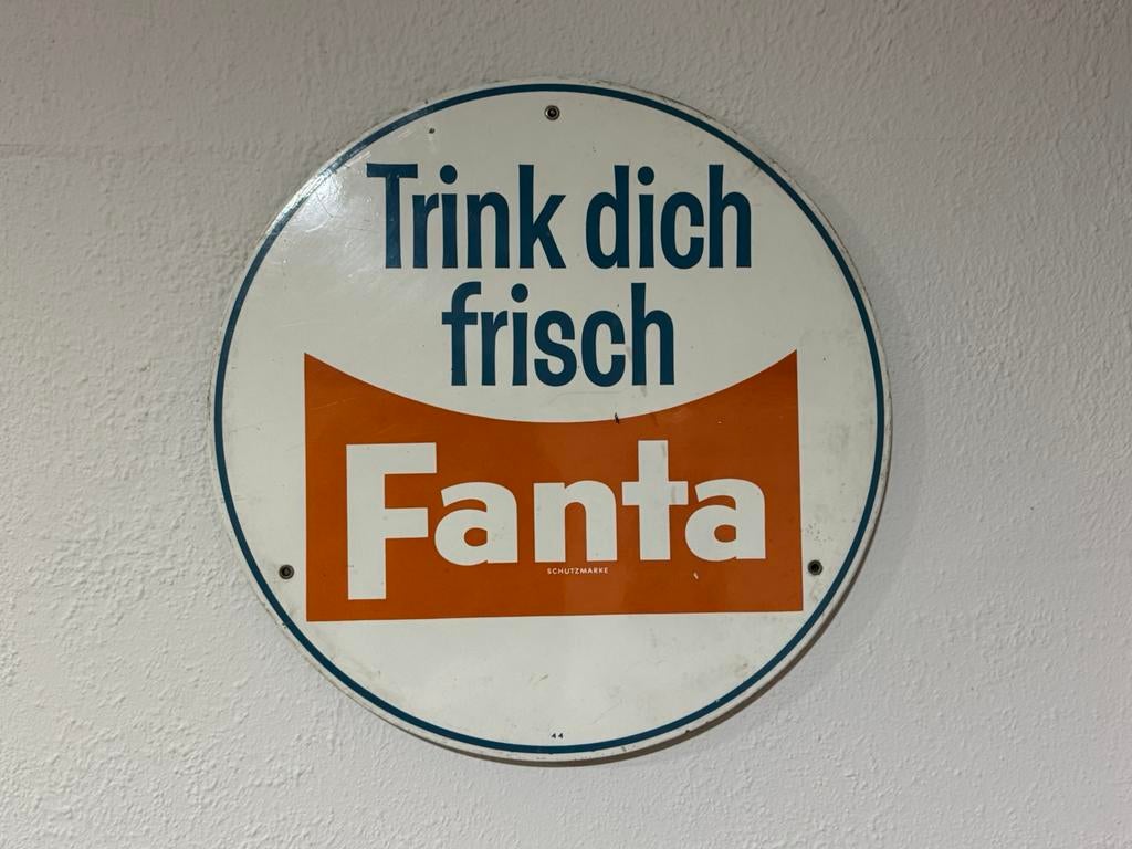 Ancien panneau publicitaire Fanta, Collections, Enlèvement ou Envoi, Utilisé, Panneau publicitaire