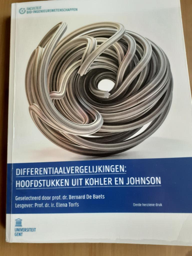 differentiaalvergelijkingen Kohler en Johnson, Ophalen, Zo goed als nieuw