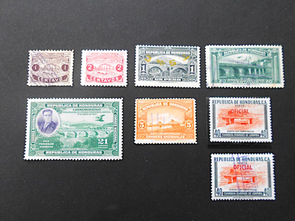 Honduras : 7 timbres, Enlèvement ou Envoi, Amérique du Sud