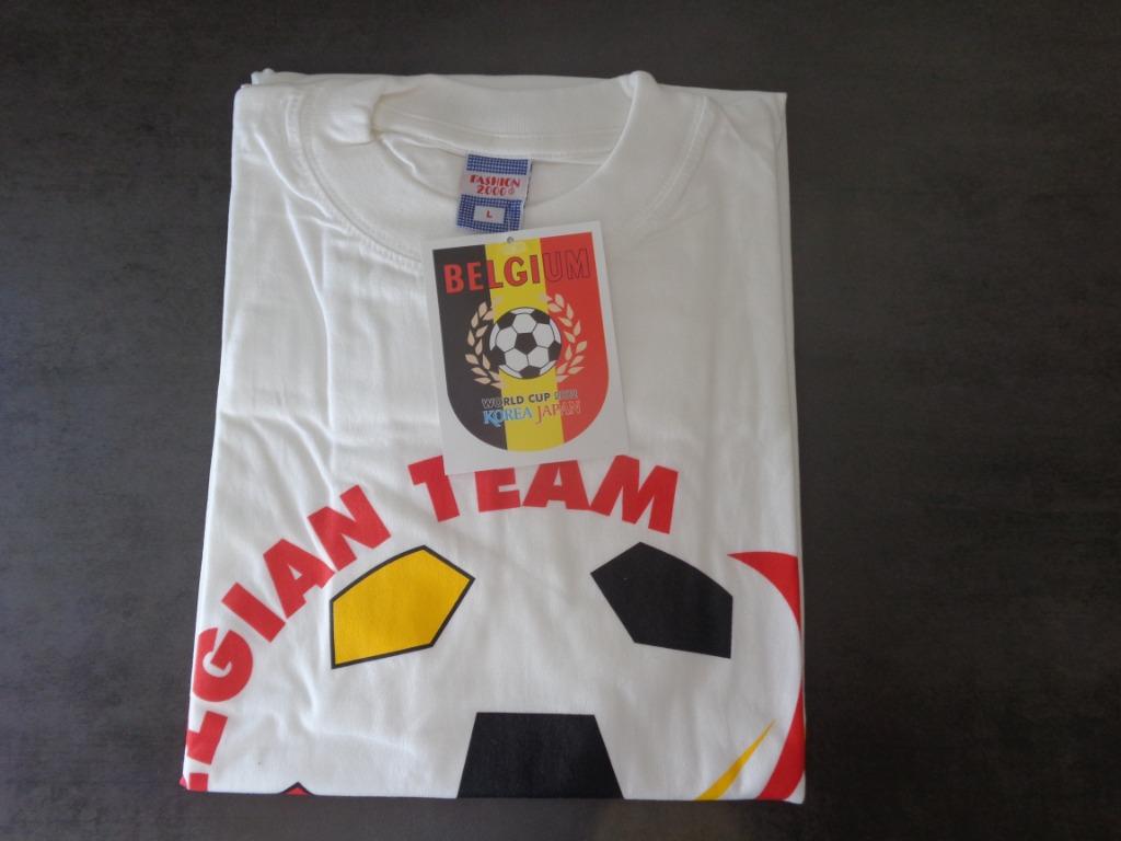 Officieel T-shirt voor het WK 2002 „Belgisch team”, Ophalen