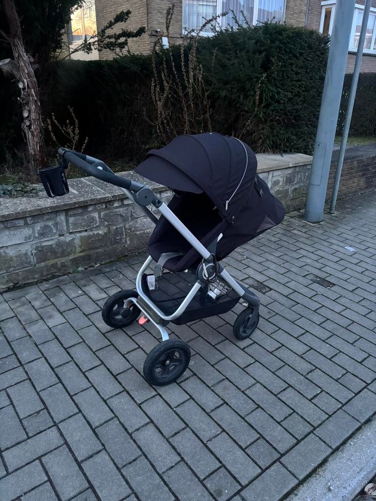 Poussette stokke noir enfant bebe, Enfants & Bébés, Enlèvement, Utilisé, Poussette