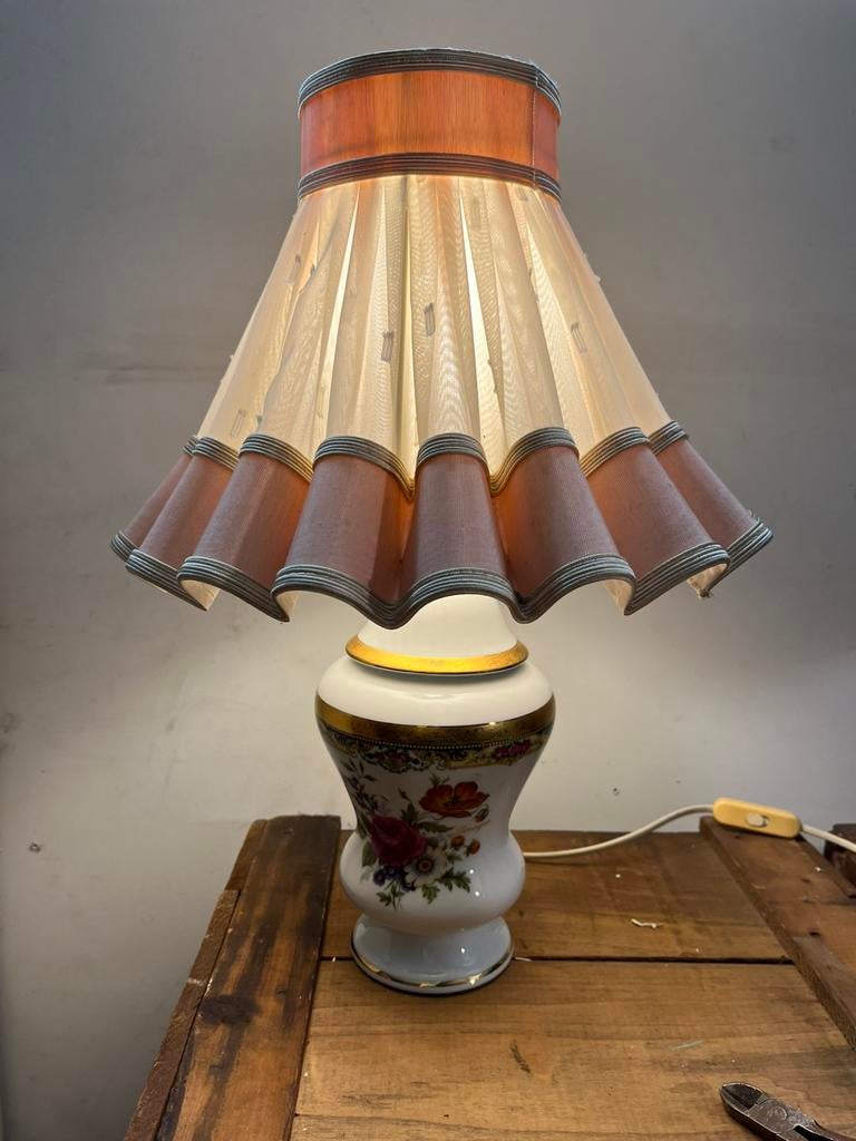 vintage tafellamp van Limoges porselein, Ophalen