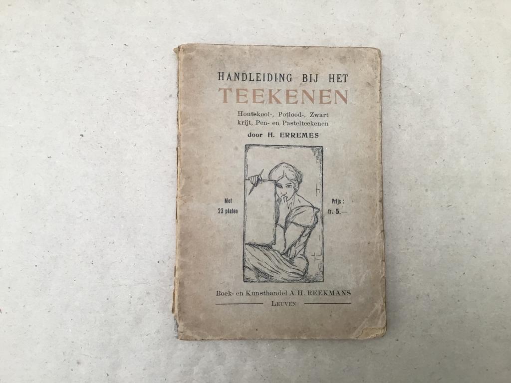 Vintage boekje Handleiding bij het teekenen, Antiek en Kunst, Ophalen of Verzenden, H. Erremes