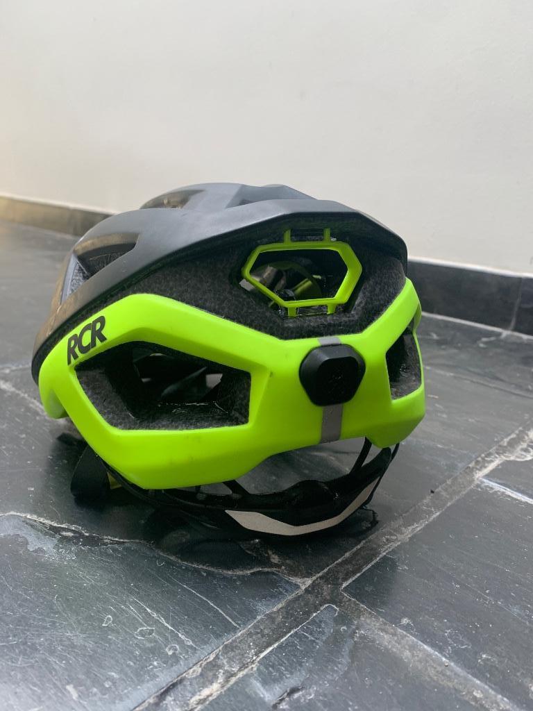 Fietshelm S/M +  regenbroek M, Gebruikt, M, Ophalen of Verzenden, Van Reysel