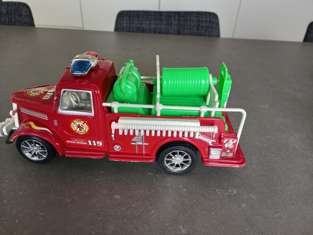 Brandweerwagen, Ophalen, Gebruikt, Plastic