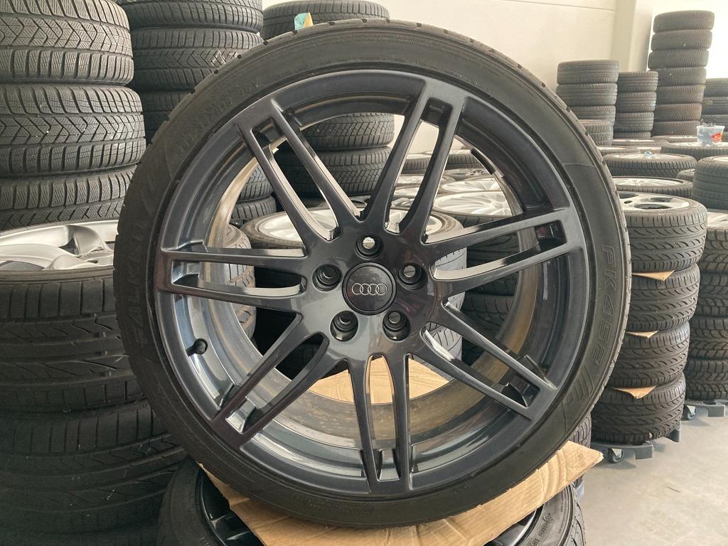 Voor AUDI : Originele aluvelgen + premium-merk-banden, Autos : Pièces & Accessoires, Pneus & Jantes, Pneu(s), Pneus été, 19 pouces