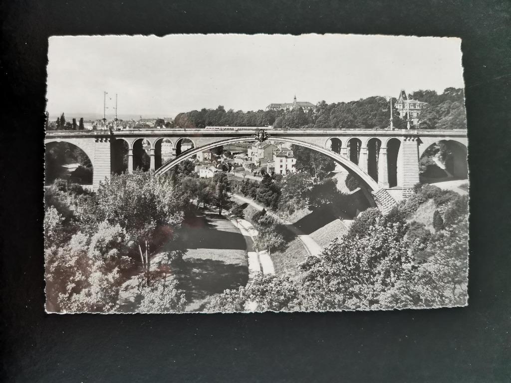 carte postale ancienne Luxembourg - Pont Adolphe, Enlèvement ou Envoi, 1940 à 1960, Non affranchie, Belgique et Luxembourg