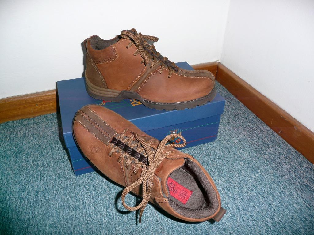 Bottines en Cuir / Nubuck - NEUVES, Neuf, Enlèvement ou Envoi, Chaussures à lacets, Brun