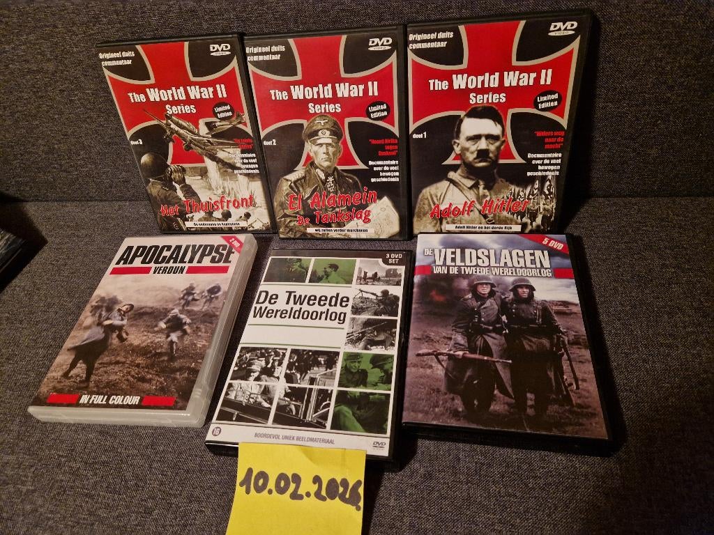 DVD boxen de Tweede wereldoorlog - world war II, Cd's en Dvd's, Dvd's | Documentaire en Educatief, Ophalen of Verzenden, Zo goed als nieuw
