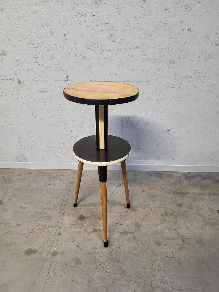 Support à plantes vintage sur trépied ou table à 2 niveaux, Antiquités & Art, Curiosités & Brocante, Enlèvement