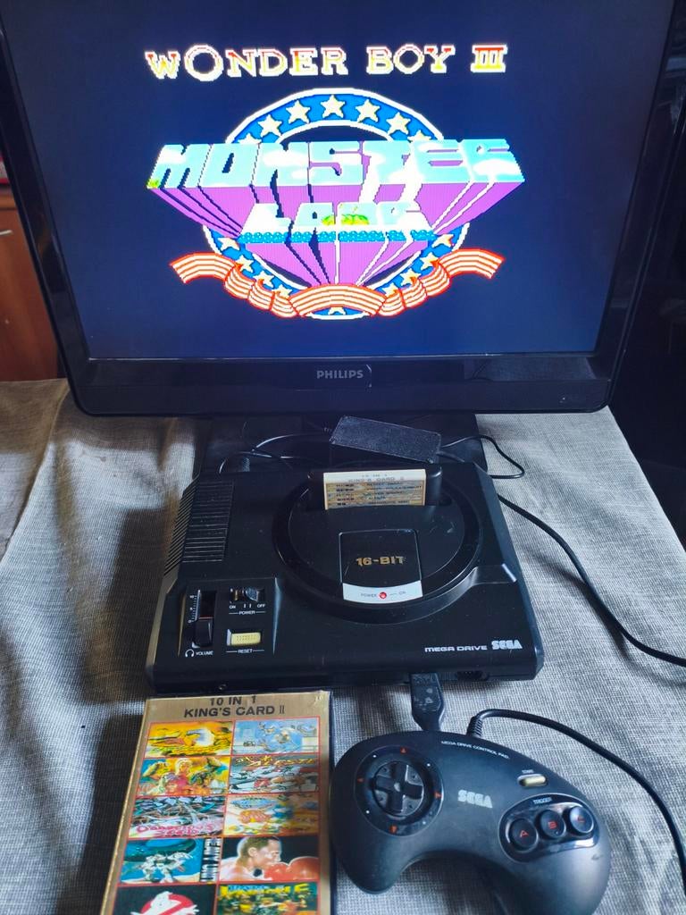 Sega Megadrive 1 RGB avec 1 cartouche, Consoles de jeu & Jeux vidéo, Enlèvement ou Envoi, Utilisé, Avec 1 manette, Avec jeux