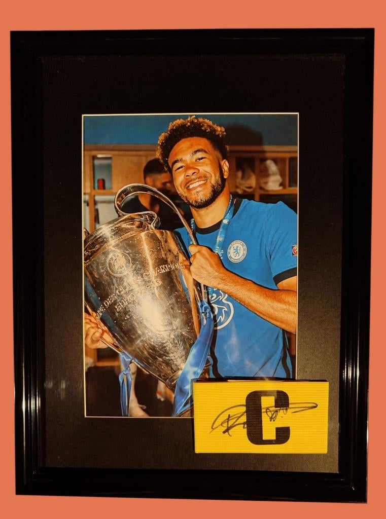 Brassard de capitaine signé par Reece James Chelsea avec coa, Enlèvement ou Envoi