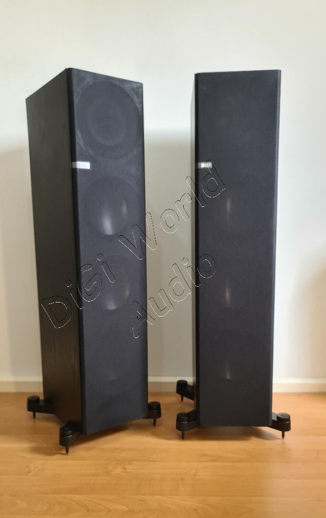 KEF Q700 en élégant frêne noir, TV, Hi-fi & Vidéo, Autres marques, Enlèvement ou Envoi, Comme neuf, Haut-parleurs Frontaux, Arrière ou Stéréo