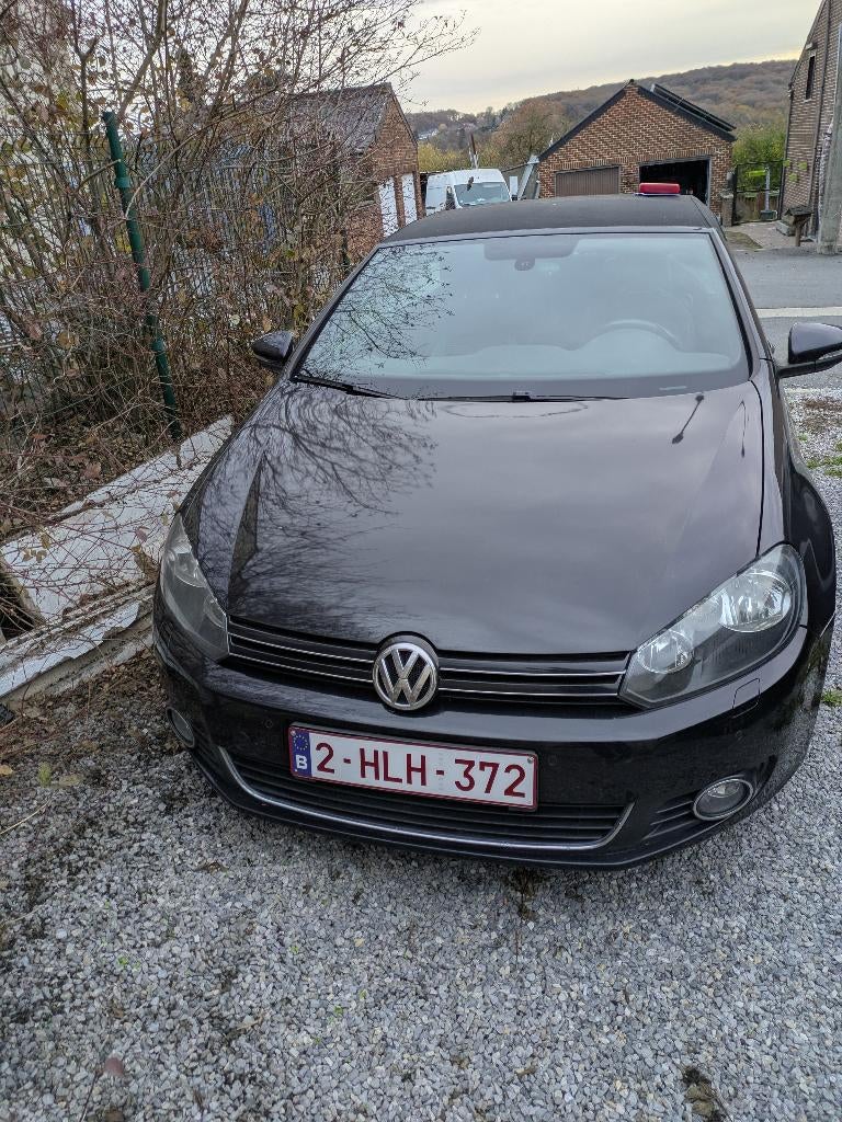 VW GOLF CABRIOLET Life 1400cc benzine 2013, Euro 5, Stof, Zwart, 4 cilinders