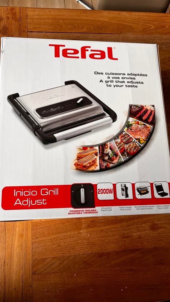 Tefal grill, Ophalen of Verzenden, Zo goed als nieuw