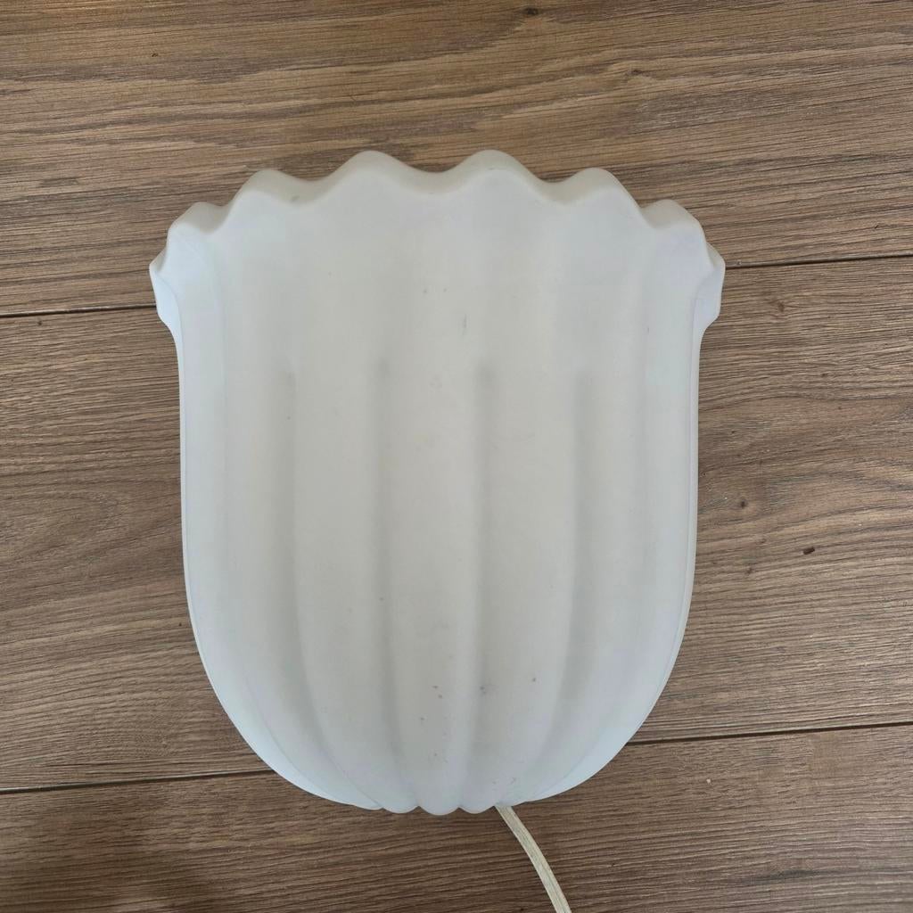 Lampe applique en verre Tulipe Glashütte Limburg vintage, Enlèvement ou Envoi