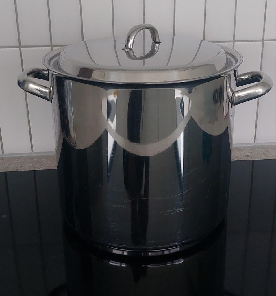Grote kookpot - niet voor inductie, Inox, Enlèvement, Casserole ou Cocotte-minute, Plaque céramique