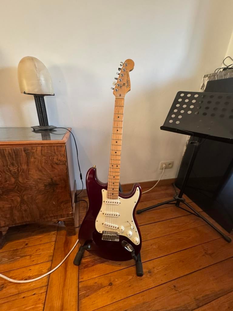 Guitare fender stratocaster 1994 usa, Muziek en Instrumenten, Snaarinstrumenten | Gitaren | Elektrisch, Ophalen, Gebruikt, Solid body