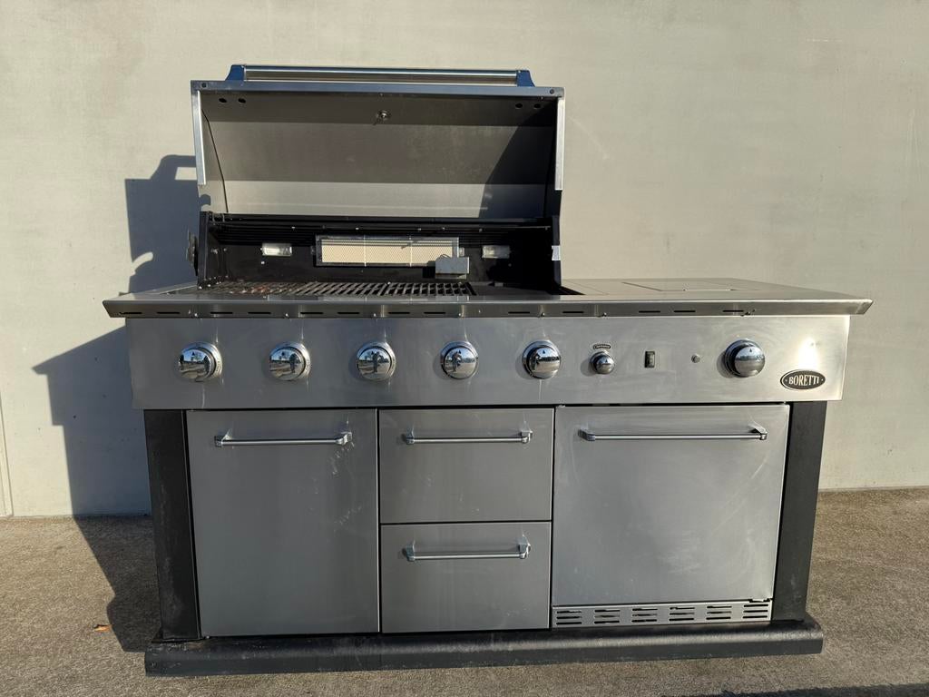 Boretti Marciano BBQ met koelkast & infrarood, Ophalen, Zo goed als nieuw