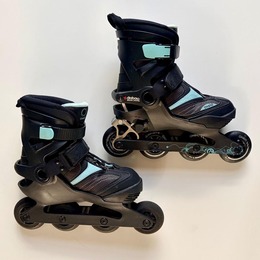 Inline dames skates, Sport en Fitness, Skeelers, Zo goed als nieuw, Inline skates 4 wielen, Dames, Ophalen