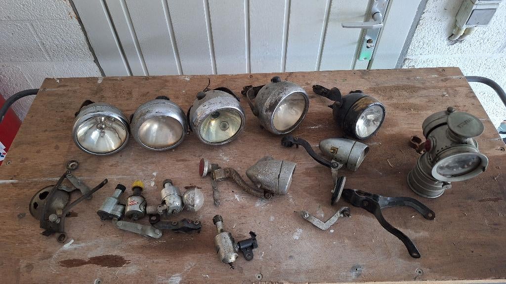 Antieke fietslichten  dynanamo's, Fietsen en Brommers, Ophalen, Zo goed als nieuw, Dynamo