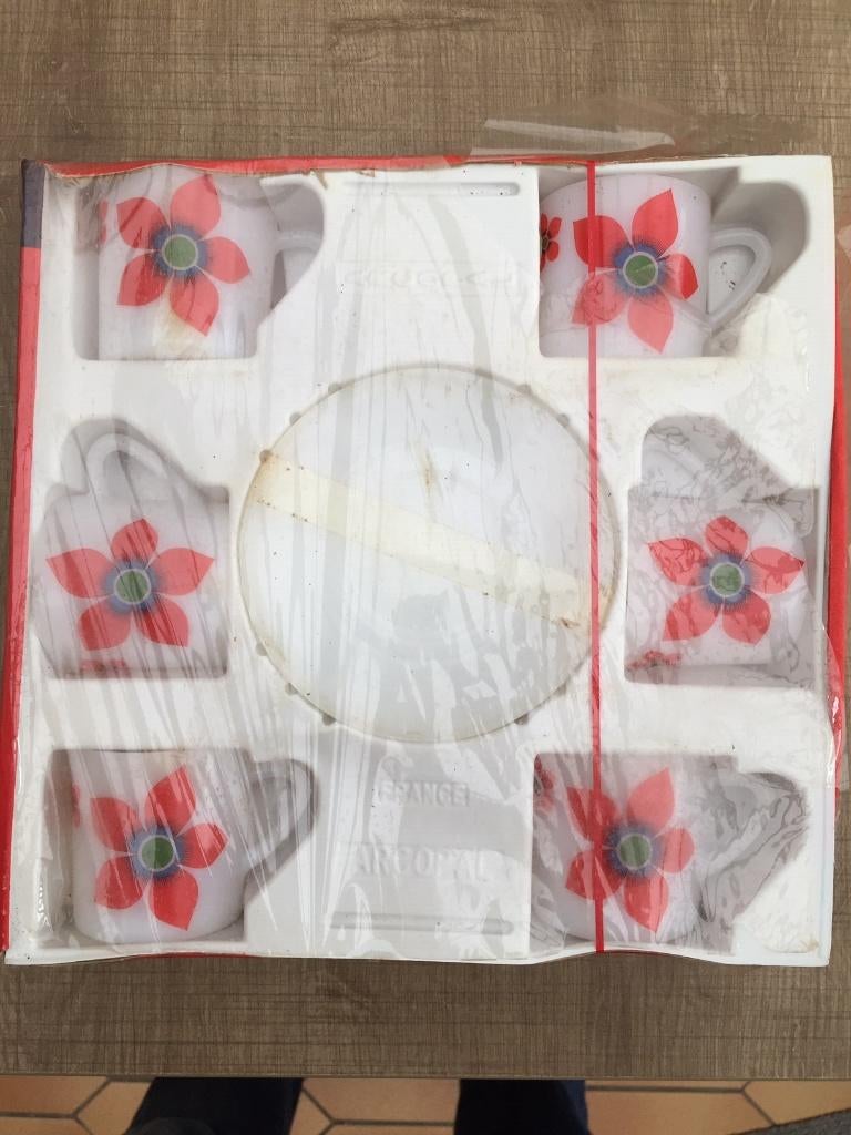 mokka setje Arcopal, Nieuw, Ophalen of Verzenden, Glas, Overige stijlen