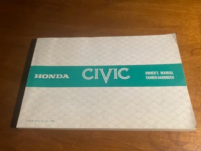 MANUEL D'UTILISATION DE LA HONDA CIVIC 1980, Enlèvement ou Envoi