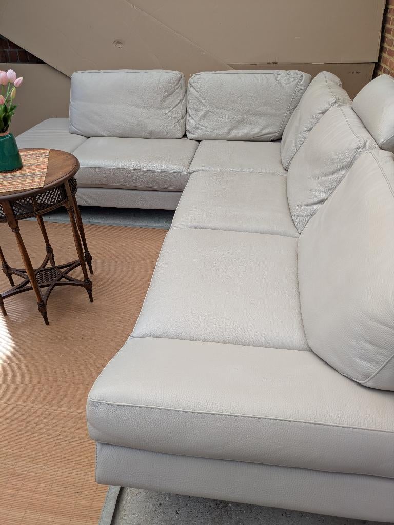 NATUZZI HOEKSALON, Maison & Meubles, Canapés | Coins salons complets, Enlèvement, Utilisé, Cuir