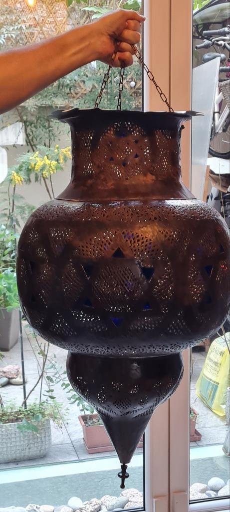 Suspension artisanale marocaine Xxl, Maison & Meubles, Enlèvement, Verre