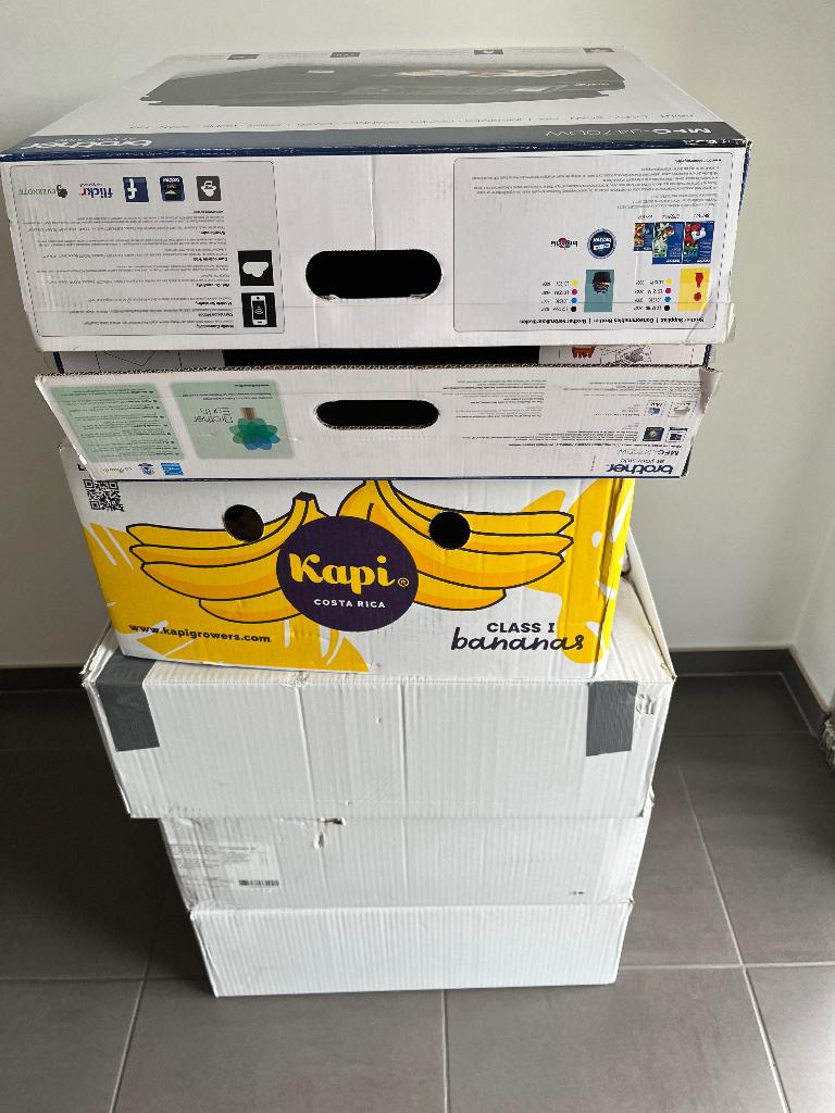 Verhuisdozen, Ophalen