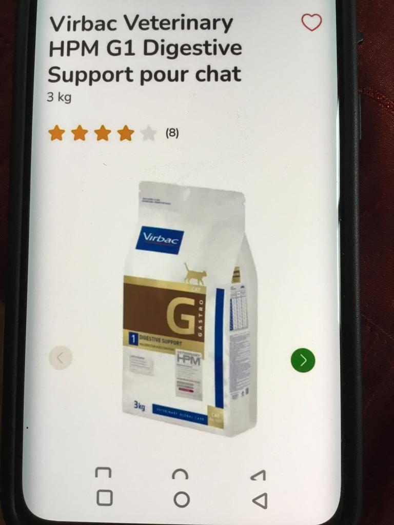 Croquettes gastro virbac, Enlèvement