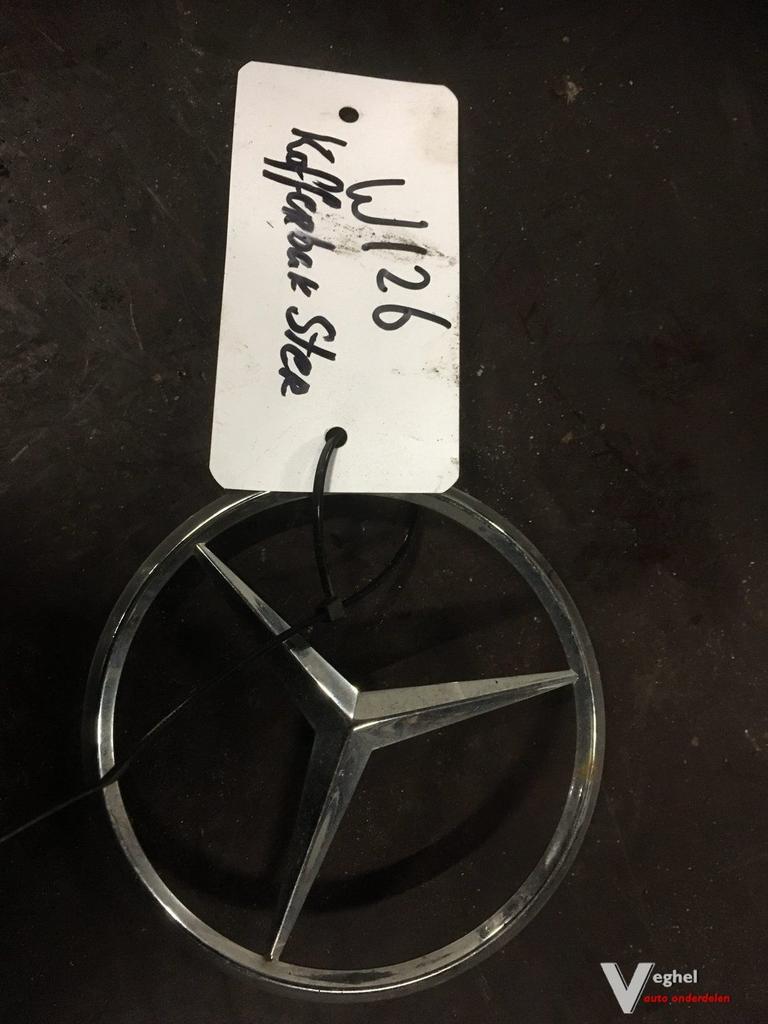 Mb w126 w124 w201 Kofferbak Ster, Gebruikt, -, -, Ophalen of Verzenden
