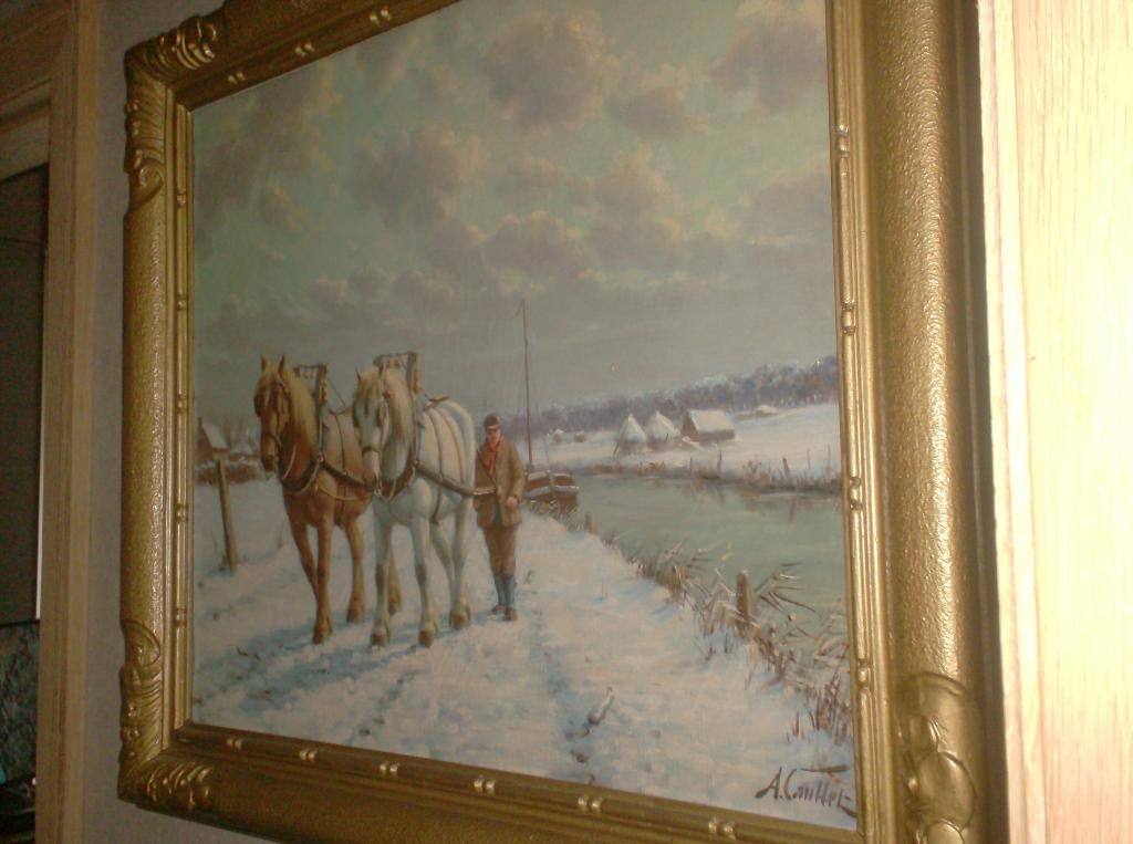 SCHILDERIJ CAULLET, Ophalen